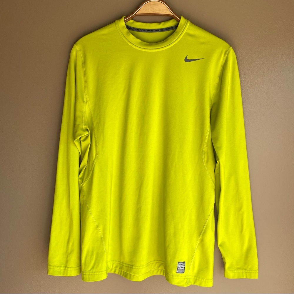 Nike Pro Combat l/s running fitted dri-fit shirt